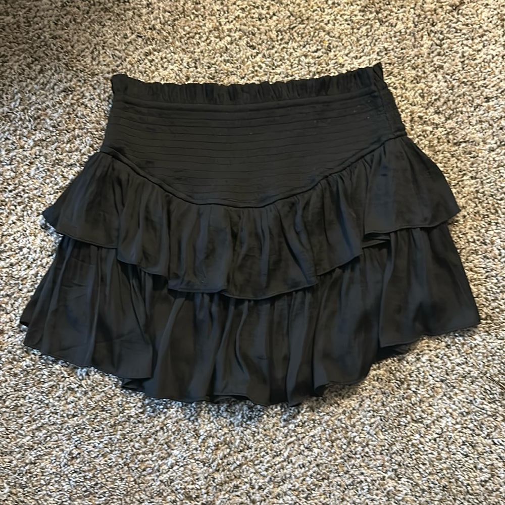Black Ruffle Skirt